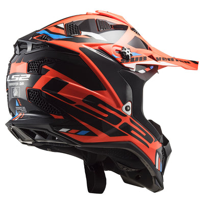 ŠALMAS LS2 MX700 SUBVERTER EVO II STOMP – BALTA MĖLYNA RAUDONA SPALVA