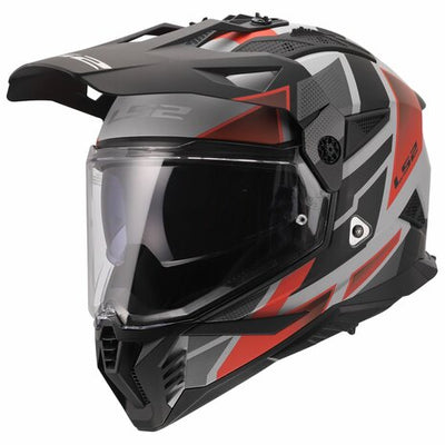 ŠALMAS LS2 MX702 PIONEER II BLOCK – PILKA RAUDONA SPALVA
