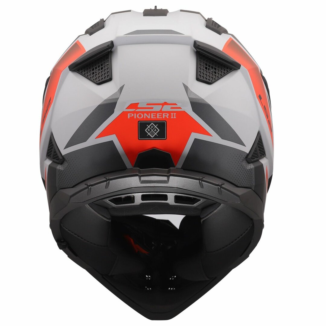 ŠALMAS LS2 MX702 PIONEER II BLOCK – PILKA RAUDONA SPALVA