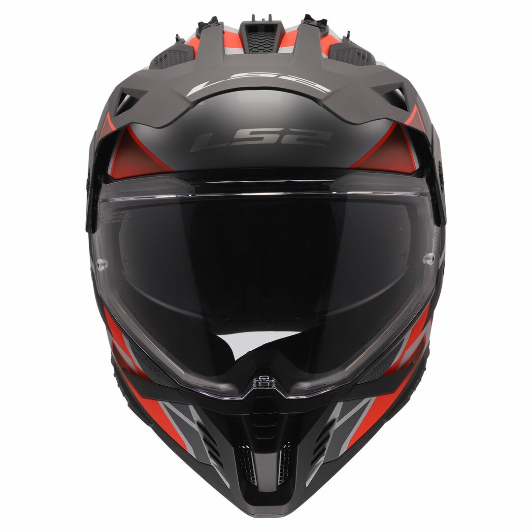 ŠALMAS LS2 MX702 PIONEER II BLOCK – PILKA RAUDONA SPALVA