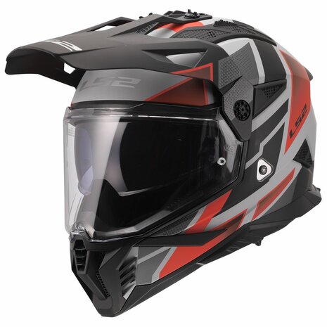 ŠALMAS LS2 MX702 PIONEER II BLOCK – JUODA RAUDONA MĖLYNA SPALVA