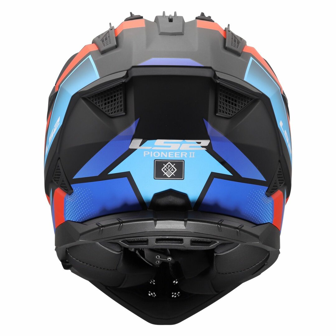 ŠALMAS LS2 MX702 PIONEER II BLOCK – JUODA RAUDONA MĖLYNA SPALVA