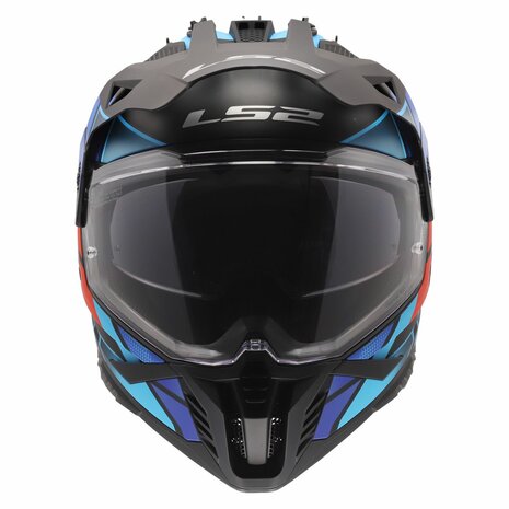 ŠALMAS LS2 MX702 PIONEER II BLOCK – JUODA RAUDONA MĖLYNA SPALVA