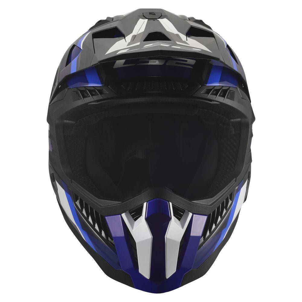 ŠALMAS LS2 MX703 C X-FORCE PHANTOM – MĖLYNA BALTA SPALVA
