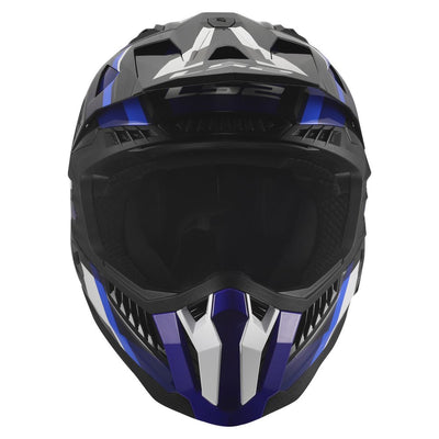 ŠALMAS LS2 MX703 C X-FORCE PHANTOM – MĖLYNA BALTA SPALVA