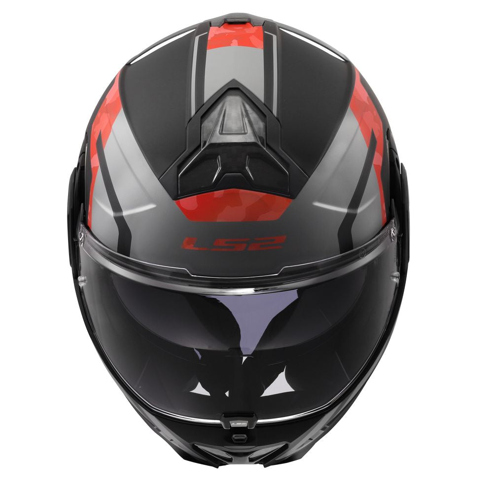ŠALMAS LS2 FF910 ADVANT II GLIDE – JUODA / ORANŽINĖ SPALVA