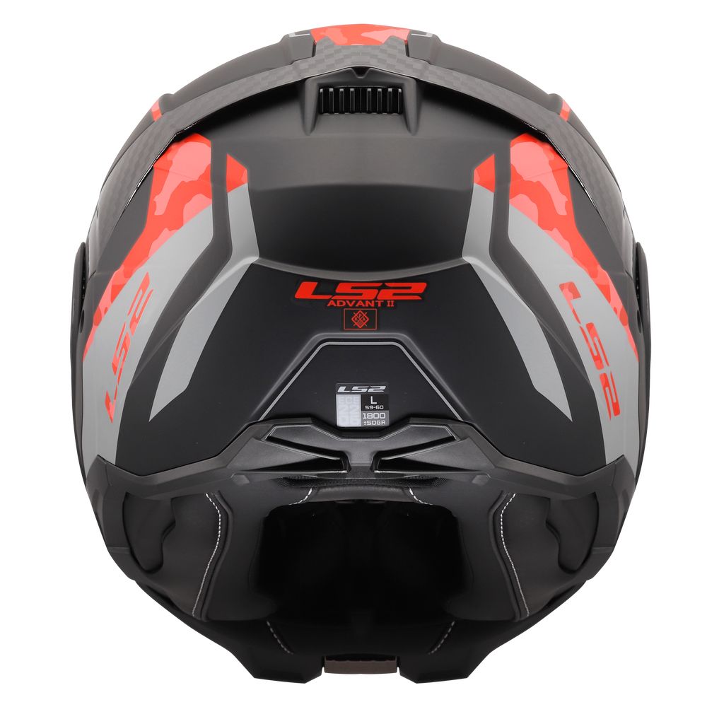 ŠALMAS LS2 FF910 ADVANT II GLIDE – JUODA / PILKA / RAUDONA SPALVA