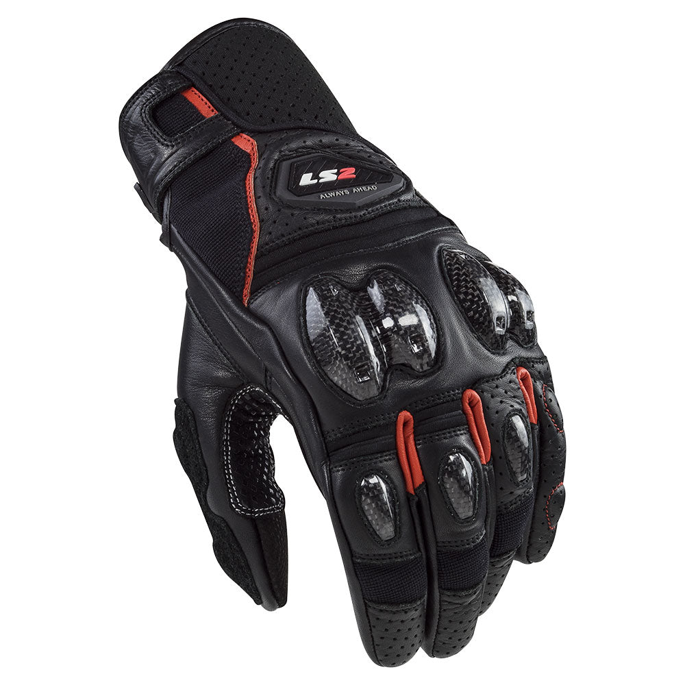 PIRŠTINĖS LS2 SPARK II LEATHER VYRAMS – JUODOS / BALTOS