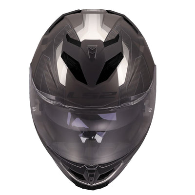 ŠALMAS LS2 FF818 STORM III SPORTY – PILKA / VIOLETINĖ SPALVA