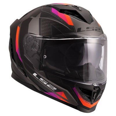 ŠALMAS LS2 FF818 STORM III SPORTY – BALTA / MĖLYNA / RAUDONA SPALVA