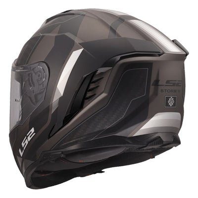 ŠALMAS LS2 FF818 STORM III SPORTY – BALTA / MĖLYNA / RAUDONA SPALVA