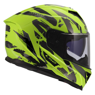 ŠALMAS LS2 FF818 STORM III KAOS – BALTA / PILKA SPALVA