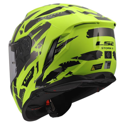 ŠALMAS LS2 FF818 STORM III KAOS – BALTA / PILKA SPALVA