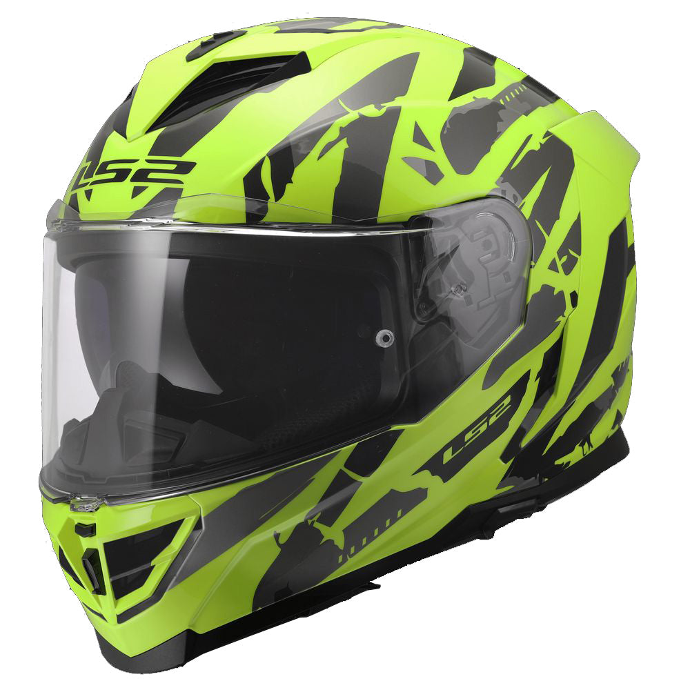 ŠALMAS LS2 FF818 STORM III KAOS – BALTA / PILKA SPALVA