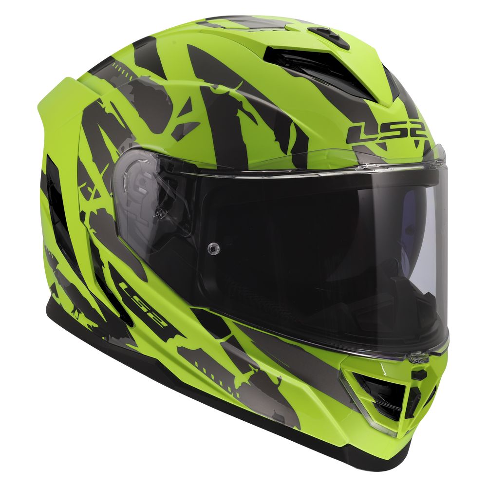ŠALMAS LS2 FF818 STORM III KAOS – BALTA / PILKA SPALVA