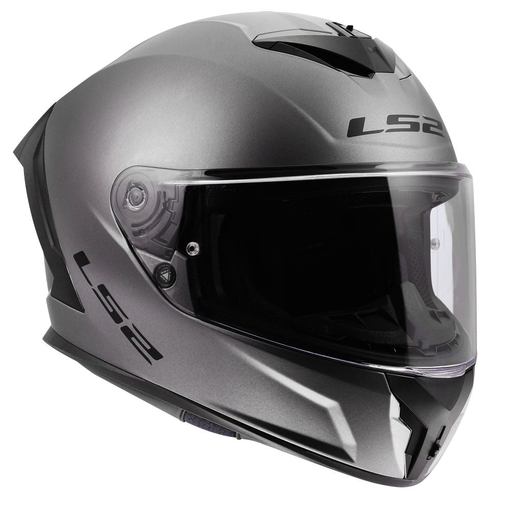 ŠALMAS LS2 FF820 RAPID III SOLID – MATINĖ TITANO SPALVA