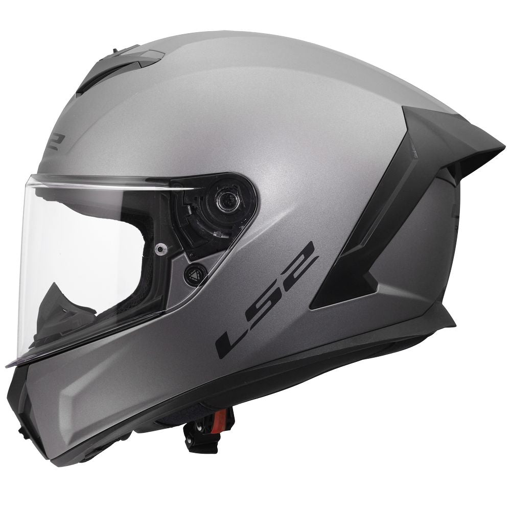 ŠALMAS LS2 FF820 RAPID III SOLID – MATINĖ TITANO SPALVA