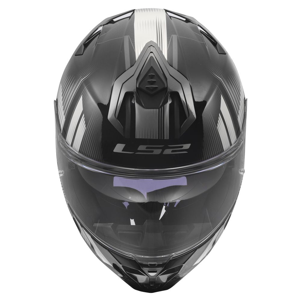 ŠALMAS LS2 FF817 CHALLENGER II NITRO – JUODAS / PILKAS