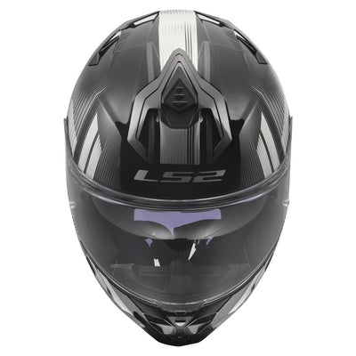 ŠALMAS LS2 FF817 CHALLENGER II NITRO – JUODAS / PILKAS