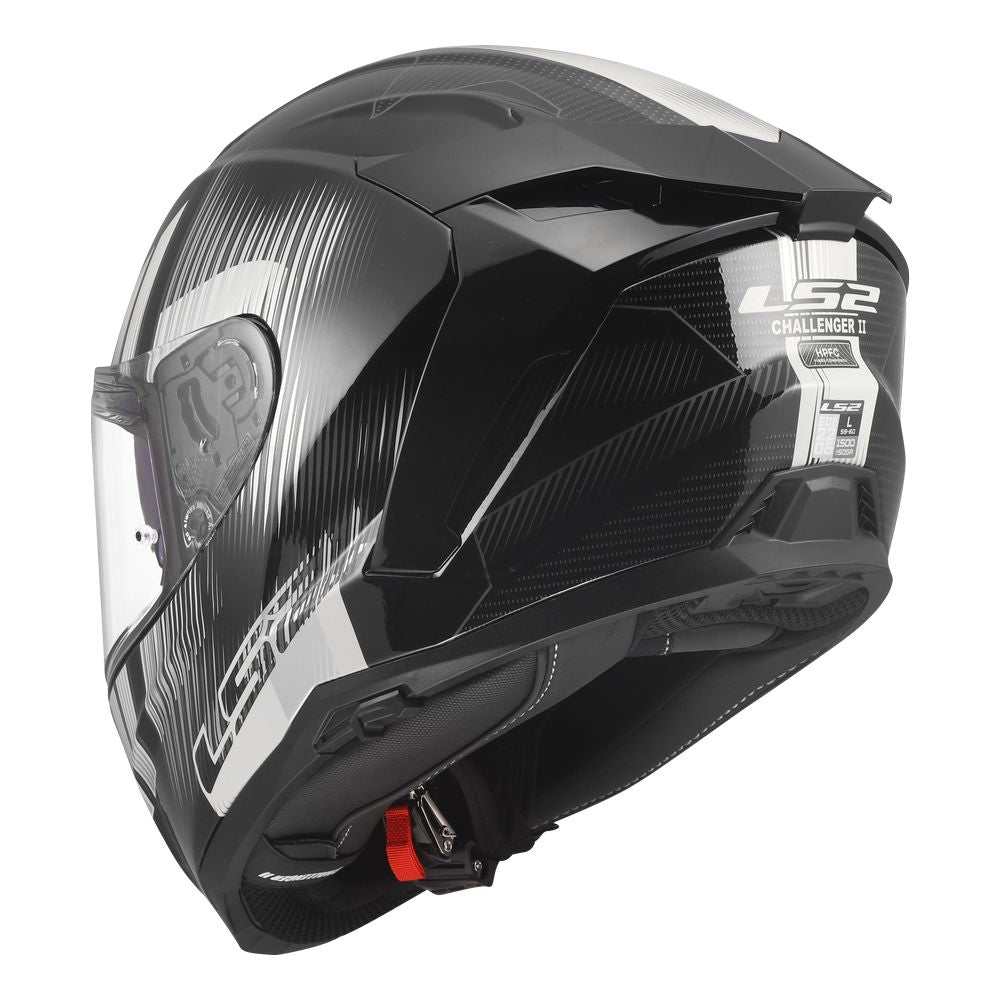 ŠALMAS LS2 FF817 CHALLENGER II NITRO – JUODAS / PILKAS