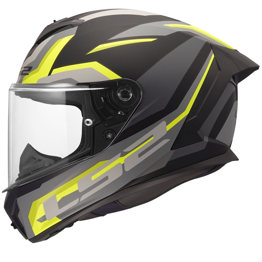 ŠALMAS LS2 FF820 RAPID III HYPER – JUODA / HI-VIS GELTONA SPALVA