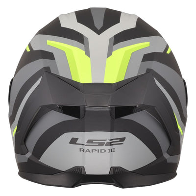 ŠALMAS LS2 FF820 RAPID III HYPER – JUODA / HI-VIS GELTONA SPALVA