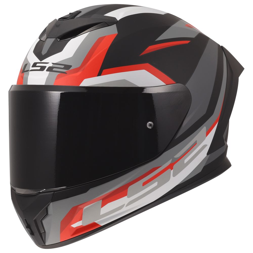 ŠALMAS LS2 FF820 RAPID III HYPER – JUODA / RAUDONA SPALVA