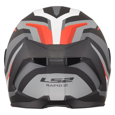 ŠALMAS LS2 FF820 RAPID III HYPER – BALTA / MĖLYNA / RAUDONA SPALVA