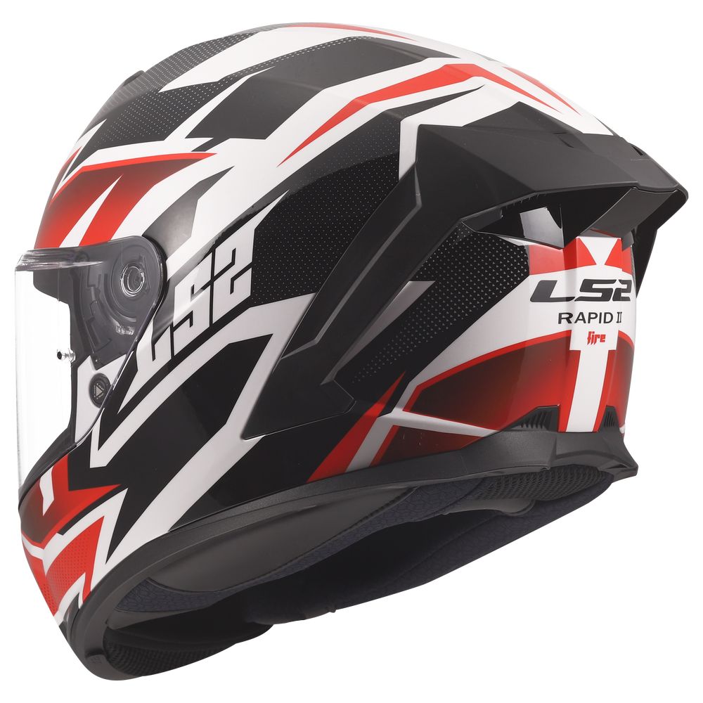 ŠALMAS LS2 FF820 RAPID III XTREM – JUODA / MĖLYNA PETROL SPALVA