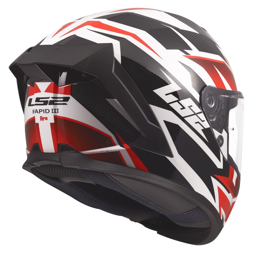 ŠALMAS LS2 FF820 RAPID III XTREM – JUODA / PILKA SPALVA