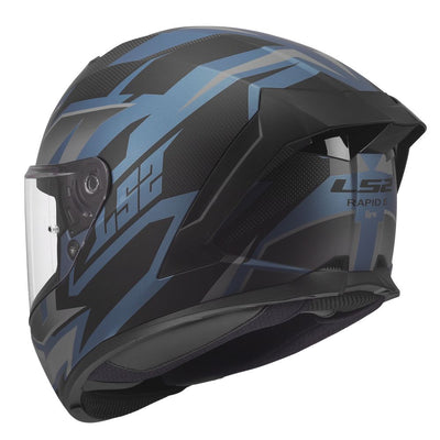 ŠALMAS LS2 FF820 RAPID III XTREM – BALTA / JUODA / RAUDONA SPALVA
