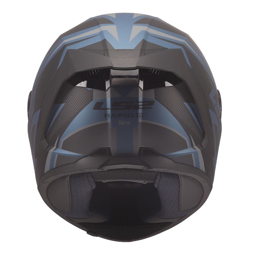 ŠALMAS LS2 FF820 RAPID III XTREM – BALTA / JUODA / RAUDONA SPALVA
