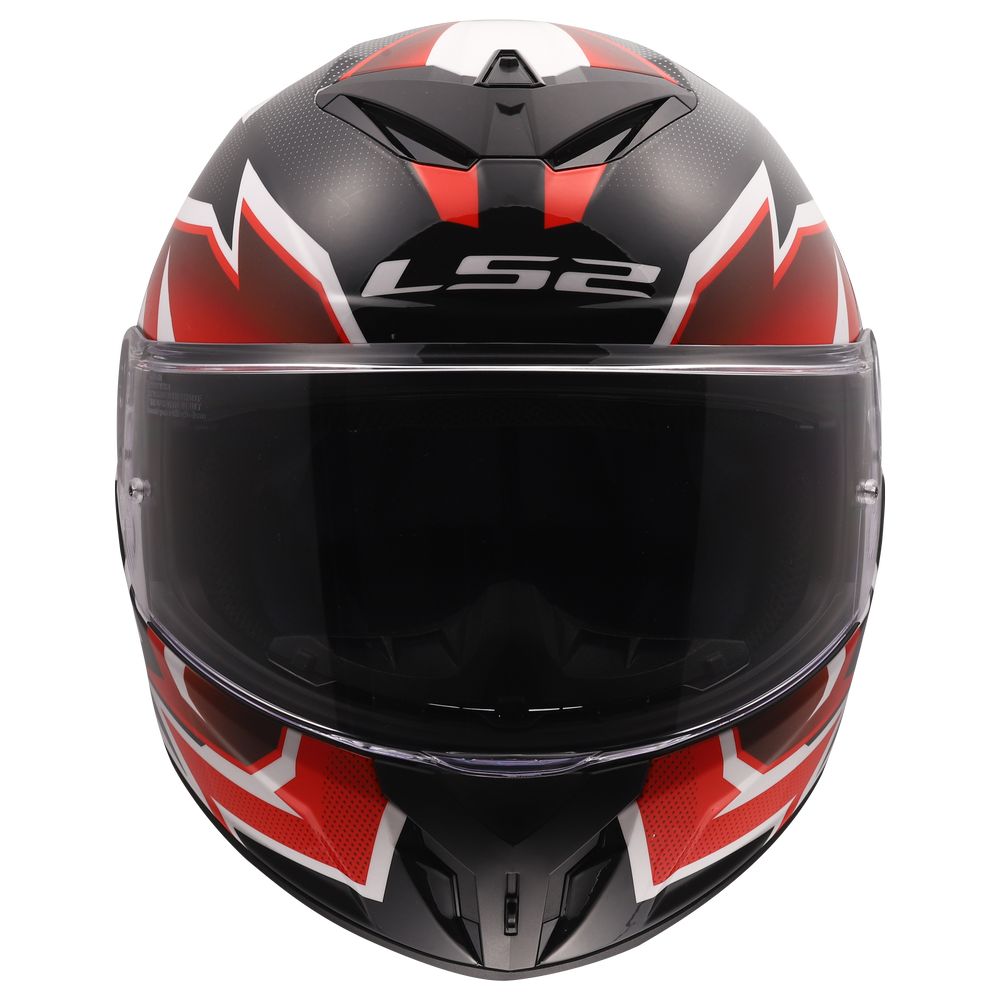 ŠALMAS LS2 FF820 RAPID III XTREM – BALTA / JUODA / RAUDONA SPALVA