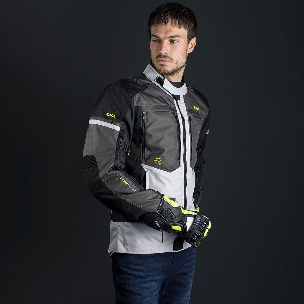 STRIUKĖ LS2 NORWAY VYRAMS – JUODA / PILKA / GELTONA