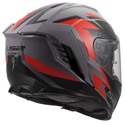 ŠALMAS LS2 FF818 STORM III DYNAMO – PILKAS / RAUDONAS