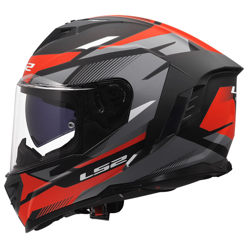ŠALMAS LS2 FF818 STORM III KOMAI – JUODA / MĖLYNA SPALVA