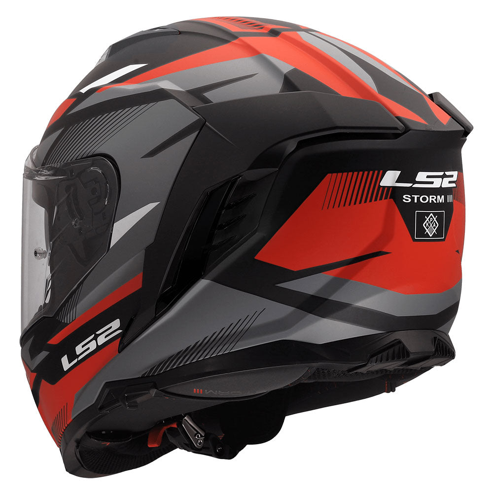 ŠALMAS LS2 FF818 STORM III KOMAI – JUODA / MĖLYNA SPALVA