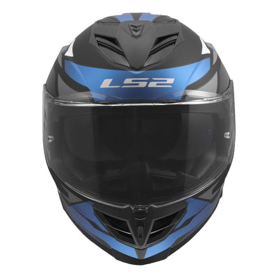 ŠALMAS LS2 FF818 STORM III KOMAI – JUODA / MĖLYNA SPALVA