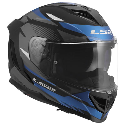 ŠALMAS LS2 FF818 STORM III KOMAI – JUODA / MĖLYNA SPALVA