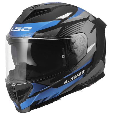 ŠALMAS LS2 FF818 STORM III KOMAI – JUODA / MĖLYNA SPALVA