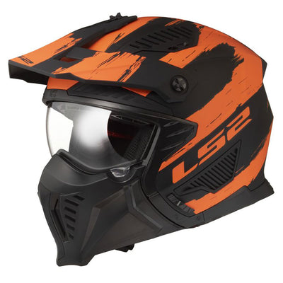 ŠALMAS LS2 OF606 DRIFTER MUD – MATINIS JUODAS / ORANŽINIS