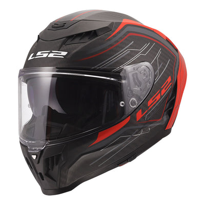 ŠALMAS LS2 FF807 DRAGON SUBIC – BALTA / MĖLYNA / RAUDONA