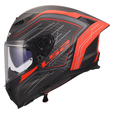 ŠALMAS LS2 FF807 DRAGON SUBIC – BALTA / MĖLYNA / RAUDONA