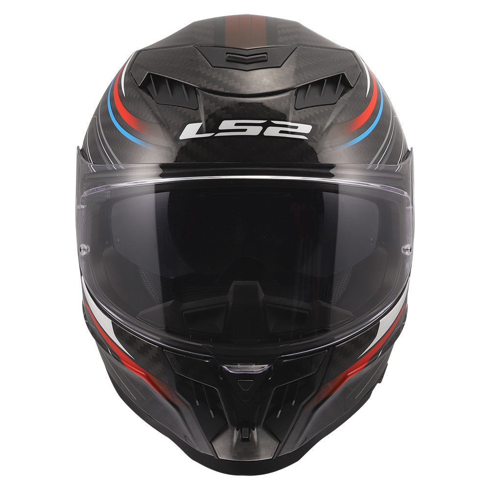 ŠALMAS LS2 FF807 DRAGON SUBIC – BALTA / MĖLYNA / RAUDONA