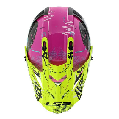 ŠALMAS LS2 MX437 FAST II MINI GORILLA – VIOLETINIS