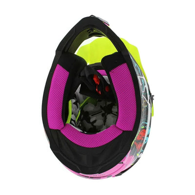 ŠALMAS LS2 MX437 FAST II MINI GORILLA – VIOLETINIS