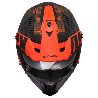 ŠALMAS LS2 OF606 DRIFTER GAS – PILKAS / ORANŽINIS