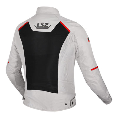 STRIUKĖ LS2 BREEZE VYRAMS – PILKA / JUODA / RAUDONA