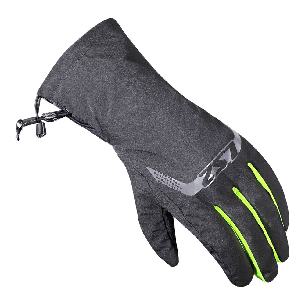 PIRŠTINĖS LS2 THERMORAIN – JUODOS / HI-VIZ GELTONOS