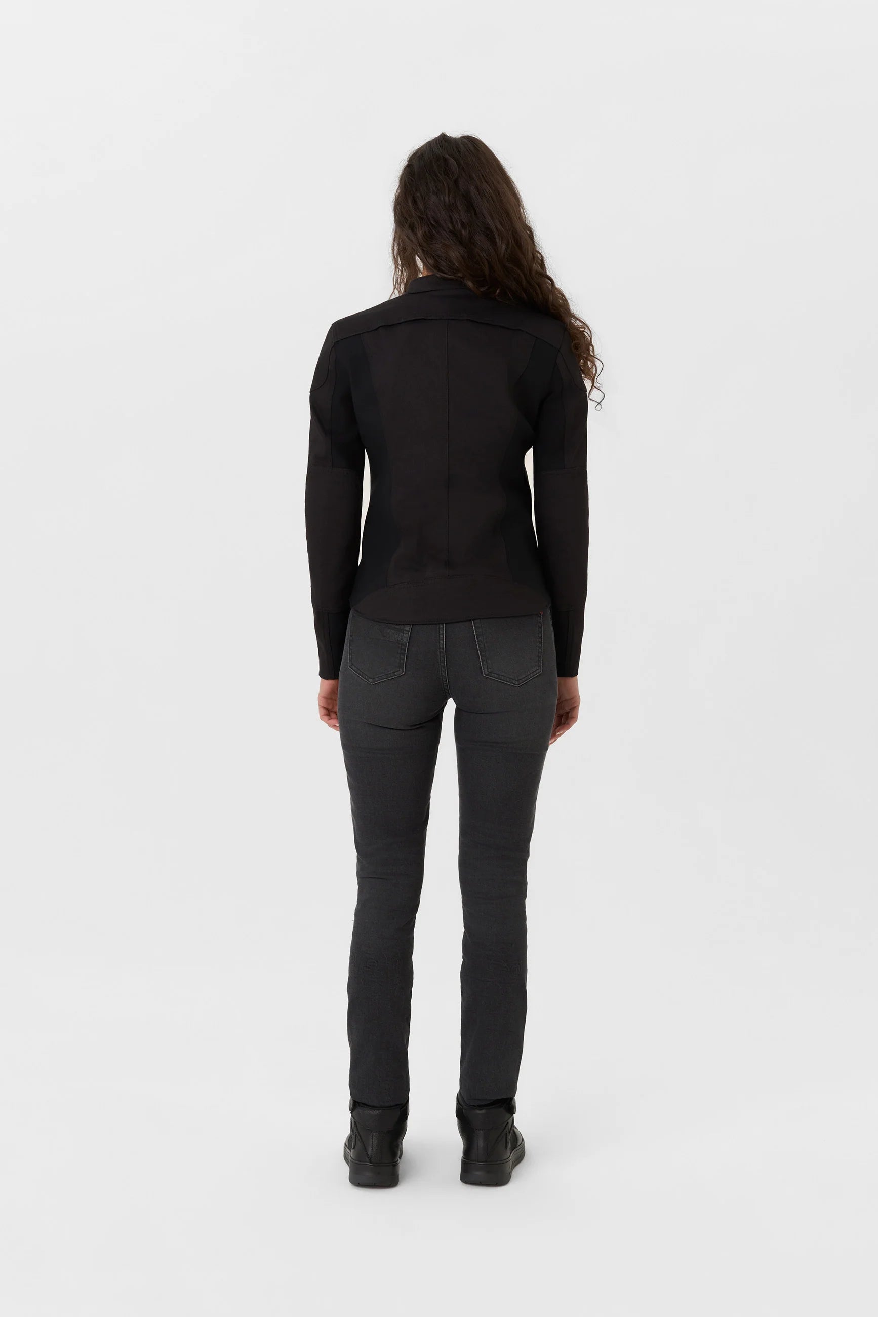 Vasarinė striukė PANDO MOTO LUNA BLACK AAA MOTERIMS – nuotrauka 11